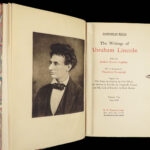 1905 Abraham Lincoln Works of American Politics SLAVERY Abolition Gettysburg 8v