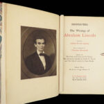 1905 Abraham Lincoln Works of American Politics SLAVERY Abolition Gettysburg 8v