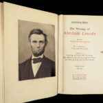 1905 Abraham Lincoln Works of American Politics SLAVERY Abolition Gettysburg 8v