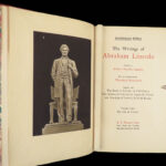 1905 Abraham Lincoln Works of American Politics SLAVERY Abolition Gettysburg 8v