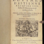 1619 Etienne Pasquier Letters France Jesuits Henry IV Poetry Parlement Pithou 2v