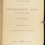 1885 Mark Twain 1st/1st Adventures of Huckleberry Finn Tom Sawyer Mississippi