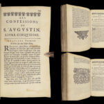 1649 Confessions of St Augustine 1ed Bible Doctrine Philosophy d’Andilly French