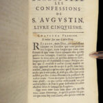 1649 Confessions of St Augustine 1ed Bible Doctrine Philosophy d’Andilly French