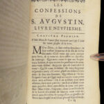 1649 Confessions of St Augustine 1ed Bible Doctrine Philosophy d’Andilly French