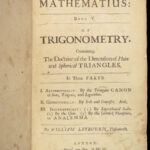 1690 ENGLISH Astronomy & Geometry Math Tables Tycho Planets ZODIAC 1ed Leybourn