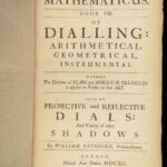 1690 ENGLISH Astronomy & Geometry Math Tables Tycho Planets ZODIAC 1ed Leybourn