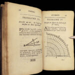 1698 Ozanam Geometry Mathematics Trigonometry Planimetry Longimetry Illustrated