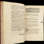 1778 SWEDEN Swedish WARS Vertot Denmark Scandinavia Russia Champagne PROVENANCE