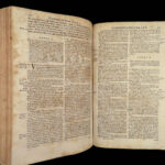 1704 ENORMOUS Jesuit BIBLE Commentary HUGE MAP Old Testament Psalms Tirinus