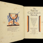 1930 Craddock SIGNED Savoy Cocktail 1ed Liquor Alcohol Prohibition Art Deco UK