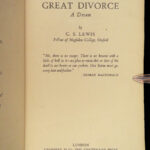 1945 C.S. Lewis 1ed The Great Divorce Heaven Hell Good Evil Philosophy Christian