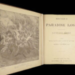 1890 ENORMOUS John Milton Paradise Lost Gustave Dore Gallery Illustrated FOLIO