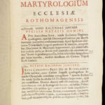 1670 Martyrology of Rothomagi Rouen France Catholic Mass Prayers Martyrs RARE