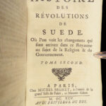 1695 History of SWEDEN 1ed Swedish WARS Vertot Denmark Scandinavia MAP Russia