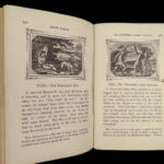 1867 English Aesop’s Fables Mythology 197 Woodcuts Illustrated Croxall FAMOUS