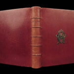 1873 STUNNING Catholic Prayer Breviary Confessional Illuminated Moroccan BINDING