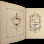 1873 STUNNING Catholic Prayer Breviary Confessional Illuminated Moroccan BINDING