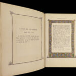 1873 STUNNING Catholic Prayer Breviary Confessional Illuminated Moroccan BINDING