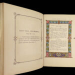 1873 STUNNING Catholic Prayer Breviary Confessional Illuminated Moroccan BINDING