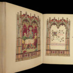 1873 STUNNING Catholic Prayer Breviary Confessional Illuminated Moroccan BINDING