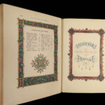 1873 STUNNING Catholic Prayer Breviary Confessional Illuminated Moroccan BINDING