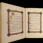 1873 STUNNING Catholic Prayer Breviary Confessional Illuminated Moroccan BINDING