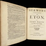 1673 Synod of Dort ENGLISH Bible Sermons Letters Golden Remains of John Hales