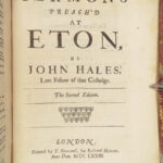 1673 Synod of Dort ENGLISH Bible Sermons Letters Golden Remains of John Hales