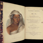 1843 Natural History of Man Evolution Science IROQUOIS Algonquin Indians ART