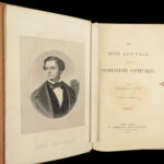 1881 Confederate Jefferson Davis 1ed Rise & Fall Confederacy Slavery Civil War