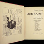 1939 MEIN KAMPF 1st ed Adolf Hitler World War II Germany Anti-Semitism MAP