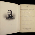 1862 CIVIL WAR 1ed Rebellion Record Moore Battle MAPS 6v CALIFORNIA Provenance