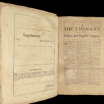 1688 ENORMOUS Italian English Dictionary John Florio Renaissance Humanism FOLIO