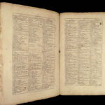 1688 ENORMOUS Italian English Dictionary John Florio Renaissance Humanism FOLIO