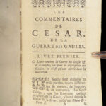 1743 Julius Caesar 1ed WAR Commentaries Military Tactics Hirtius Bellum MAPS 2v