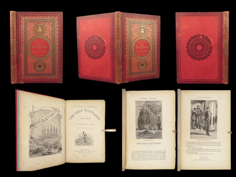 Image of 1883 Jules Verne The Floating Island French Lit Adventure Ville Flottante Hetzel