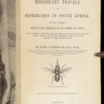 1857 AFRICA 1ed David Livingstone Missionary Travels Illustrated MAP Angola RARE