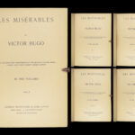 1886 ENGLISH Les Misérables 1ed Victor HUGO French Lit Cosette Jean Valjean 5v