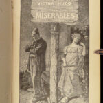 1886 ENGLISH Les Misérables 1ed Victor HUGO French Lit Cosette Jean Valjean 5v