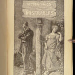 1886 ENGLISH Les Misérables 1ed Victor HUGO French Lit Cosette Jean Valjean 5v