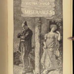 1886 ENGLISH Les Misérables 1ed Victor HUGO French Lit Cosette Jean Valjean 5v