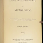 1886 ENGLISH Les Misérables 1ed Victor HUGO French Lit Cosette Jean Valjean 5v