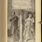 1886 ENGLISH Les Misérables 1ed Victor HUGO French Lit Cosette Jean Valjean 5v