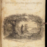 1855 AMERICA 1ed Illustrated US California New York Missouri Mandan INDIANS