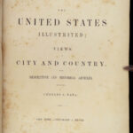 1855 AMERICA 1ed Illustrated US California New York Missouri Mandan INDIANS