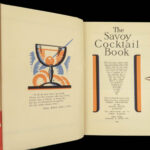 1930 Savoy Cocktail 1ed Craddock Liquor Alcohol Prohibition Art Deco UK RARE