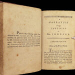 1806 INDIANS Captivity Narrative of Susannah Johnson Abenaki Canada France RARE