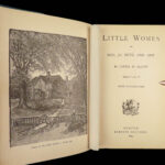 1893 Little Women & Little Men by Louisa May Alcott Children CLASSIC 2v SET