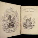 1844 Charles Dickens 1st/1ed Martin Chuzzlewit English Lit Satire Illustrated